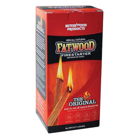 Better Wood Products Better Wood Products Fatwood Pine Resin Stick Fire Starter 15 min 1.5 lb 09983